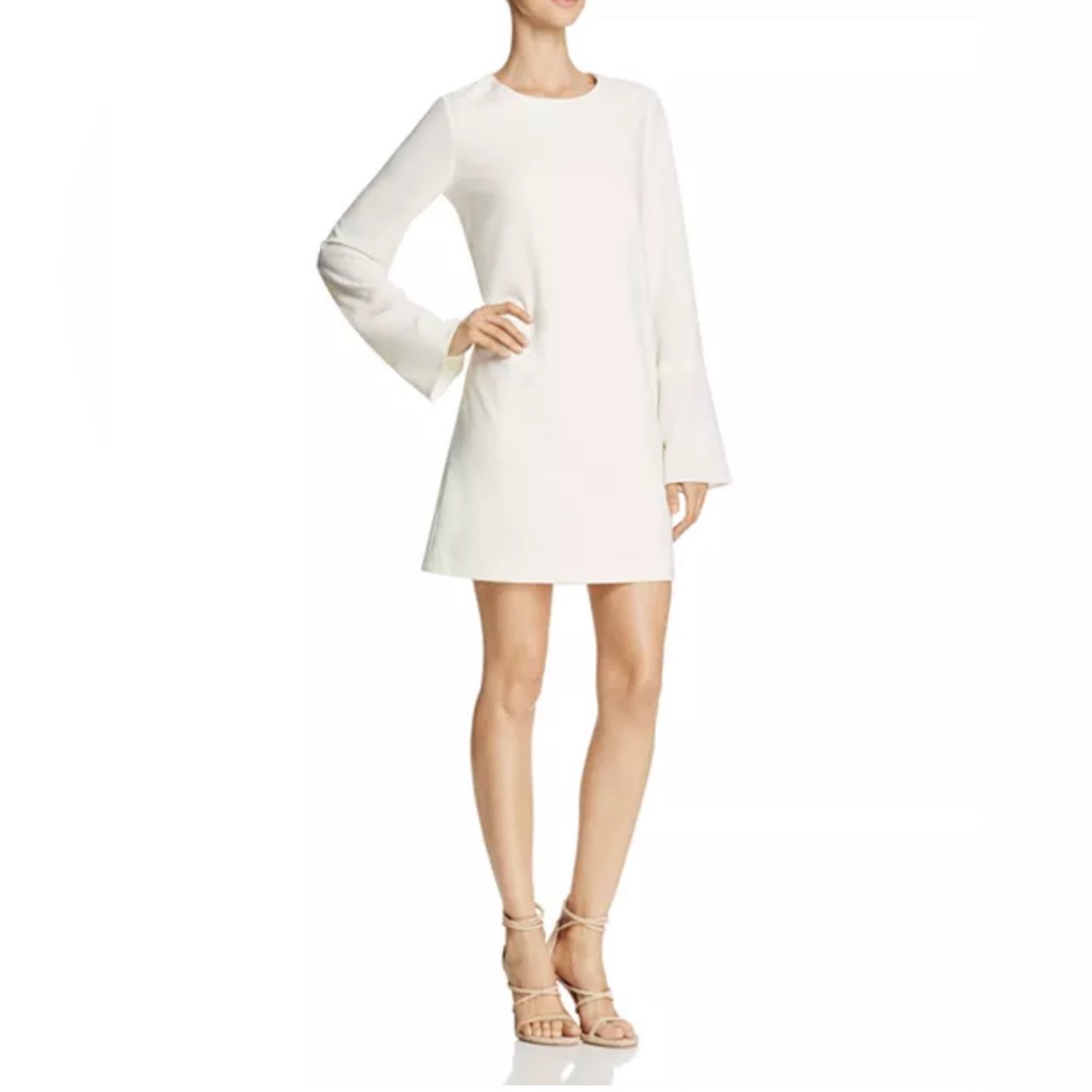 Dylan Gray Bell Sleeve Dress In Cream